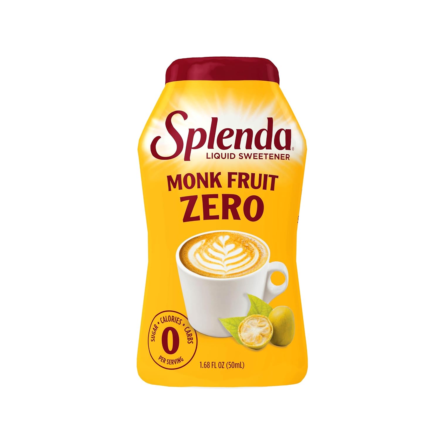 SPLENDA SPLENDA Monk Fruit Liquid Zero Calorie Sweetener Drops 49.7 ml capacity: 49.7ml