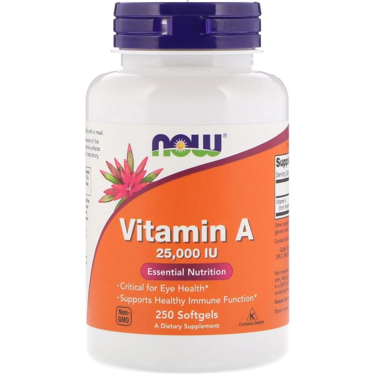 now Now Vitamin 25000 Softgels Vitamin 25000 250 Softgels A25000 250 SOFTGELS weight: 250 softgels